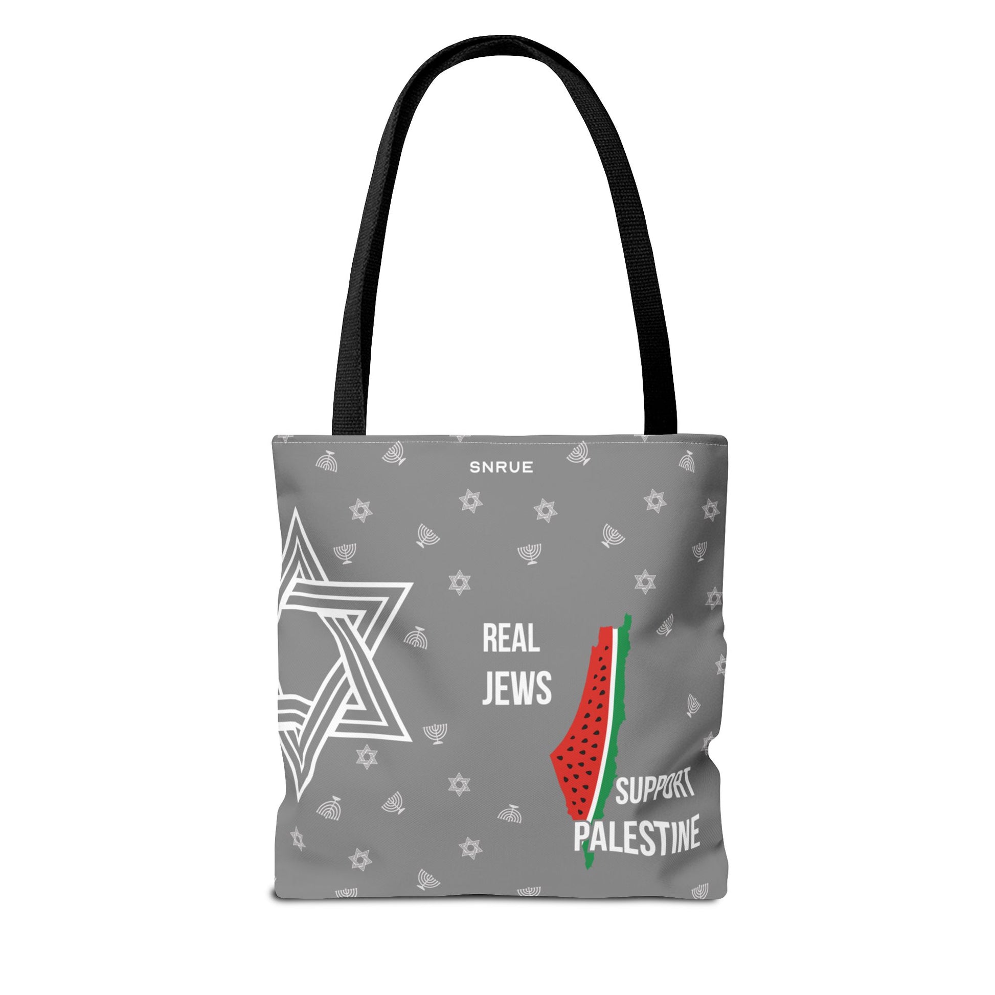 Sac fourre-tout Solidarité Palestine – Édition Grise par SNRUE® 