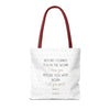 Sac fourre-tout Foi & But - Édition Blanche par SNRUE® 