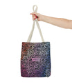 Vibrant Calligraphy Tote Bag by SNRUE®