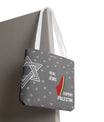 Palestine Solidarity Tote Bag – Gray Edition by SNRUE®