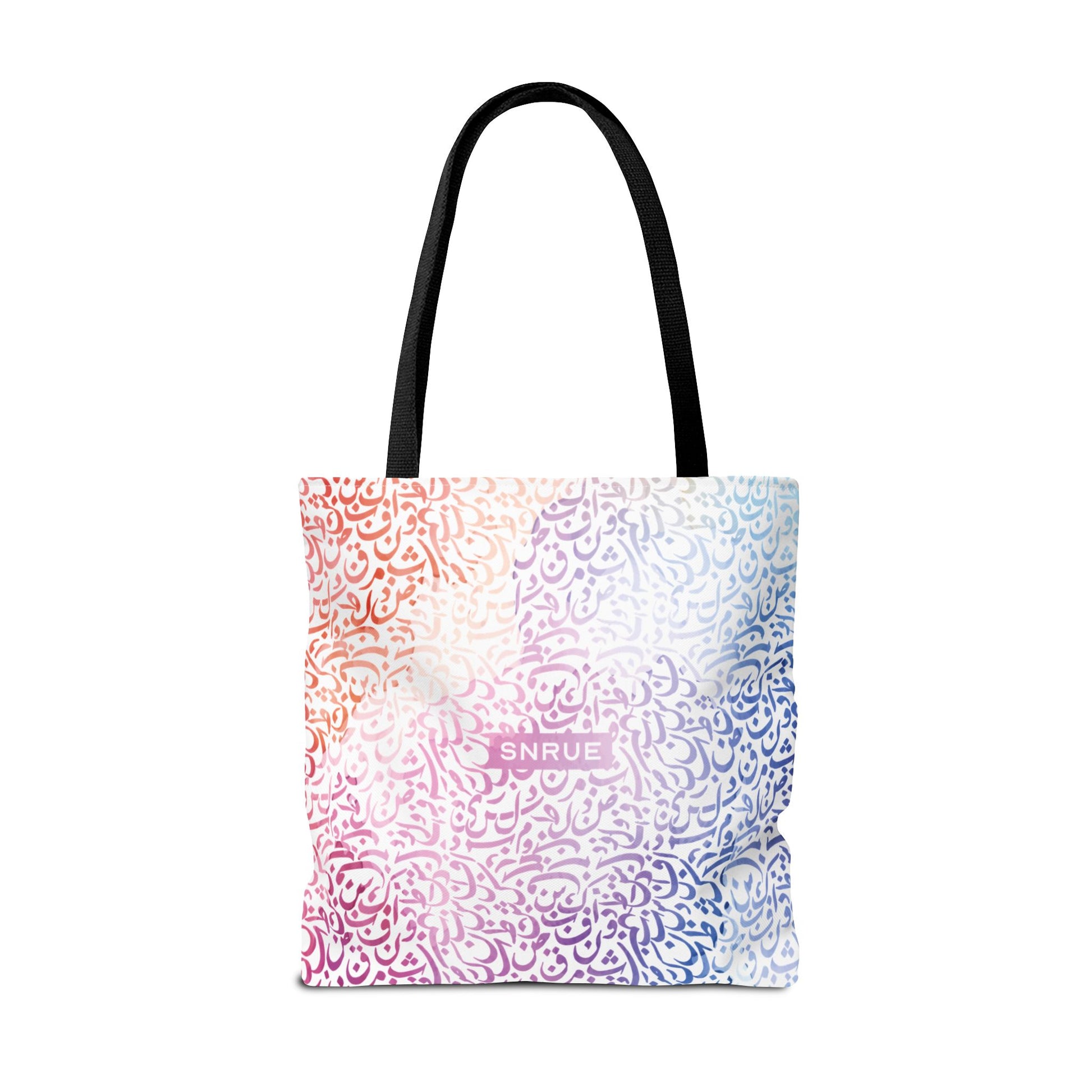 Sac fourre-tout calligraphie pastel par SNRUE® 