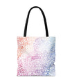 Sac fourre-tout calligraphie pastel par SNRUE® 