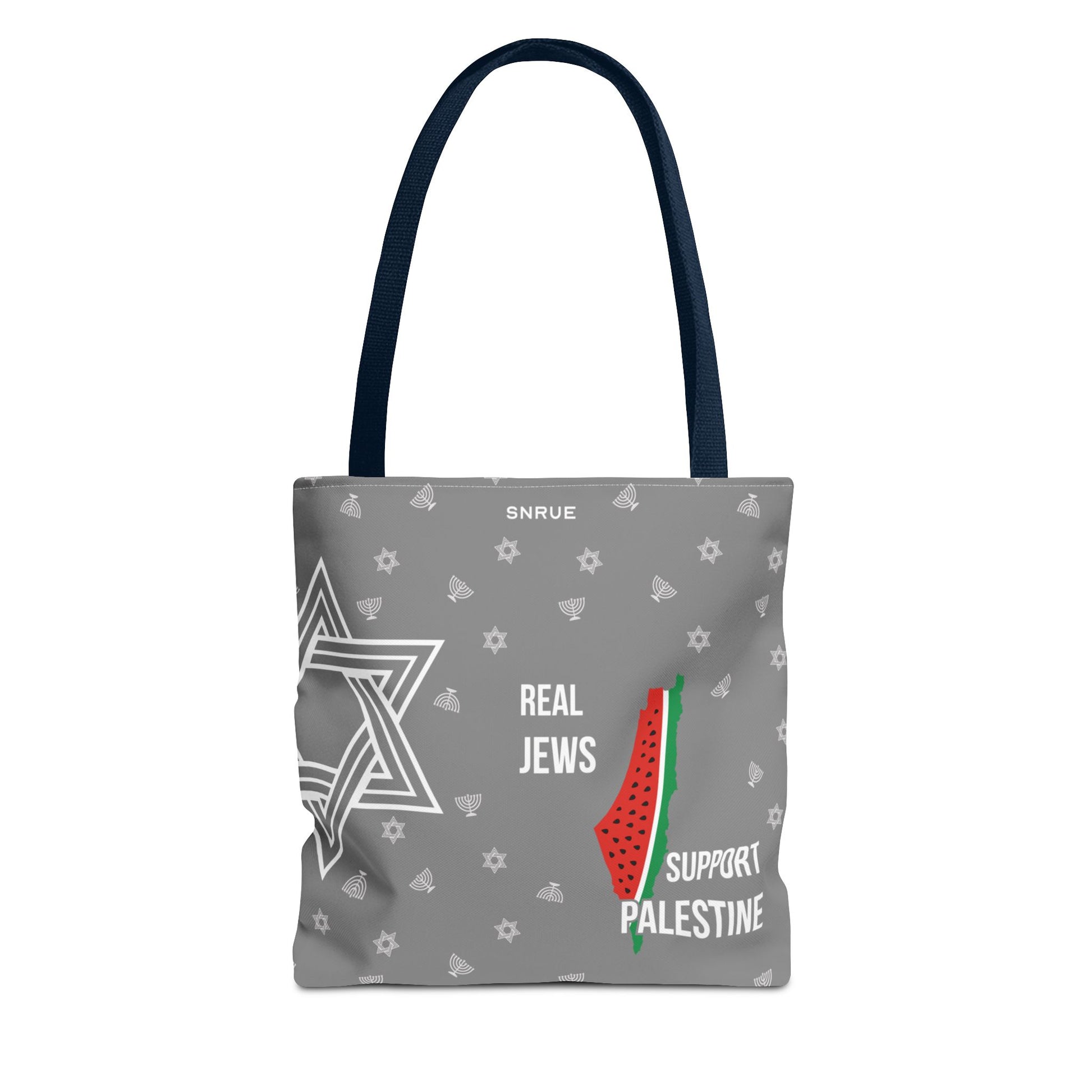 Palestine Solidarity Tote Bag – Gray Edition by SNRUE®