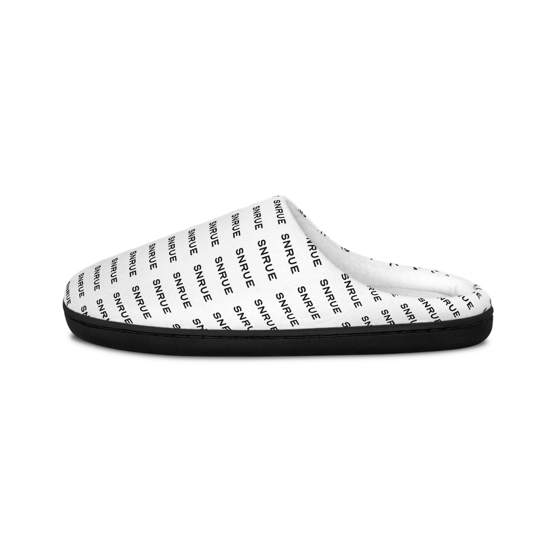 SNRUE® Cozy Indoor Slippers – White Monogram