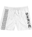 SNRUE® Signature Badeshorts – Weiße Edition 