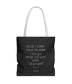 Faith & Purpose Tote Bag von SNRUE® 