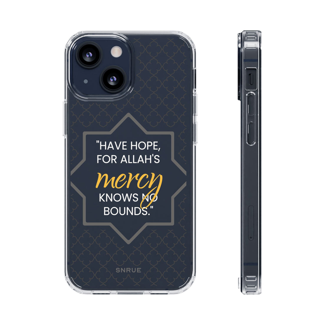 Faith Clear Phone Case von SNRUE® 