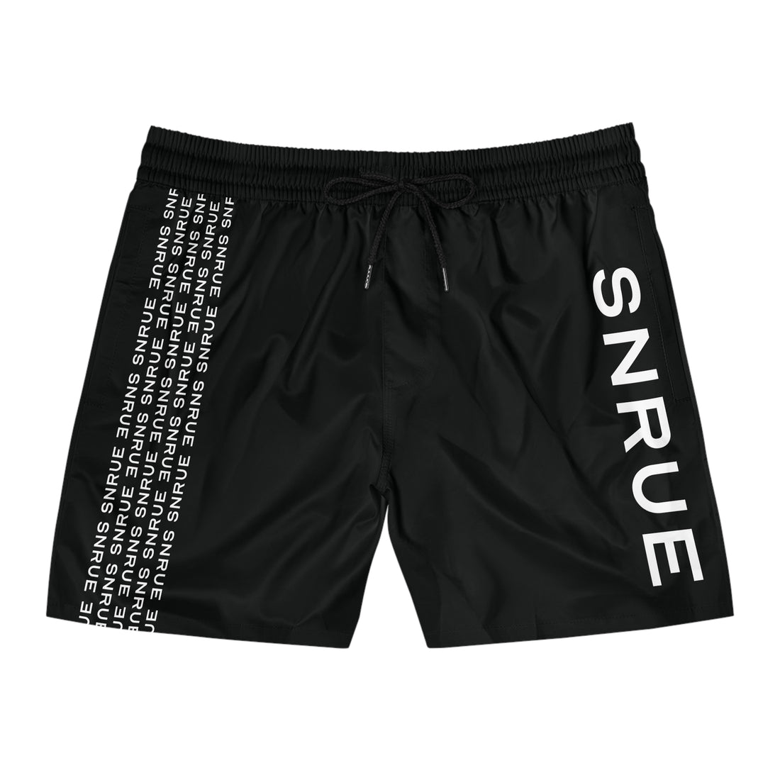 SNRUE® Signature Swim Shorts – Édition Noire 