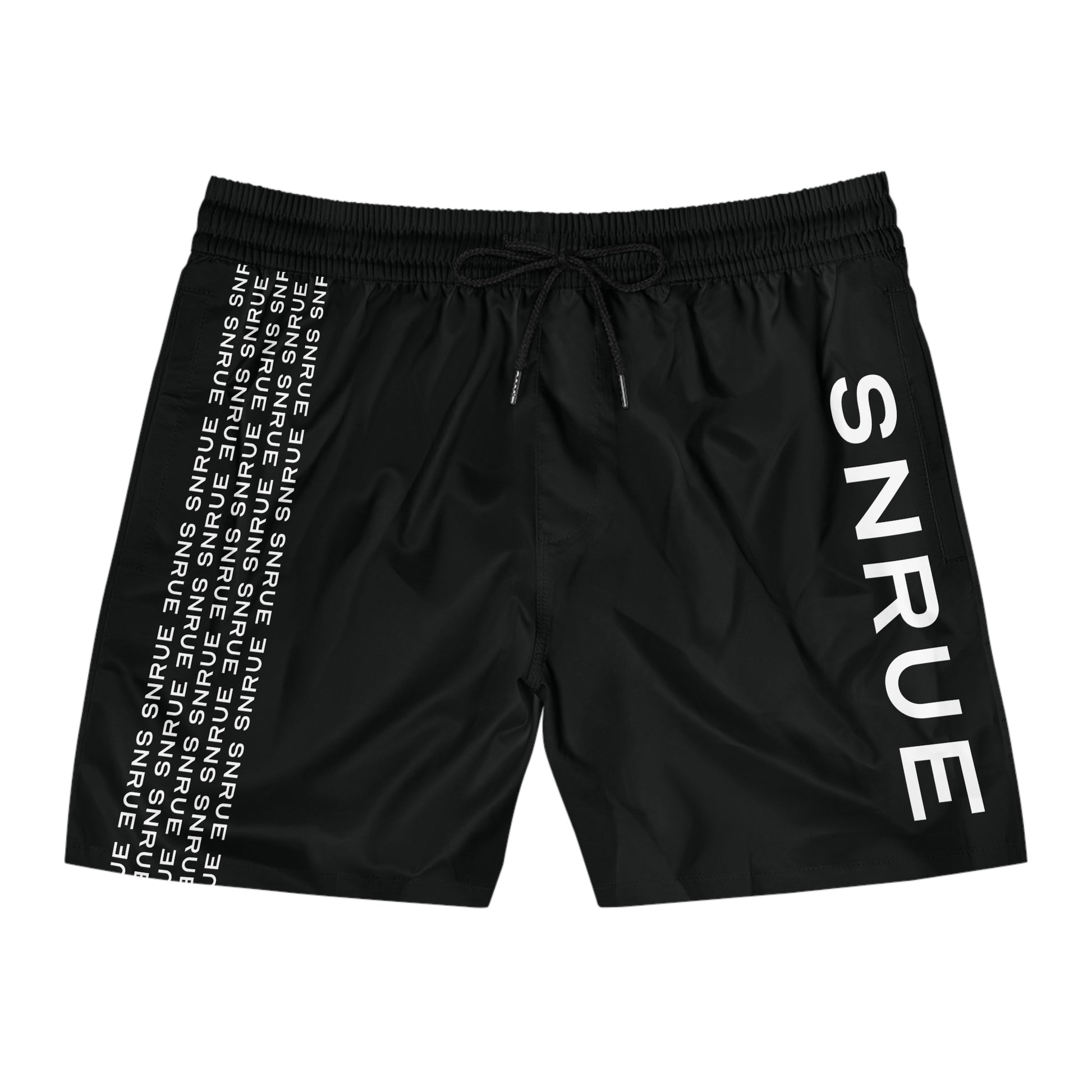 SNRUE® Signature Swim Shorts – Edición Negra 