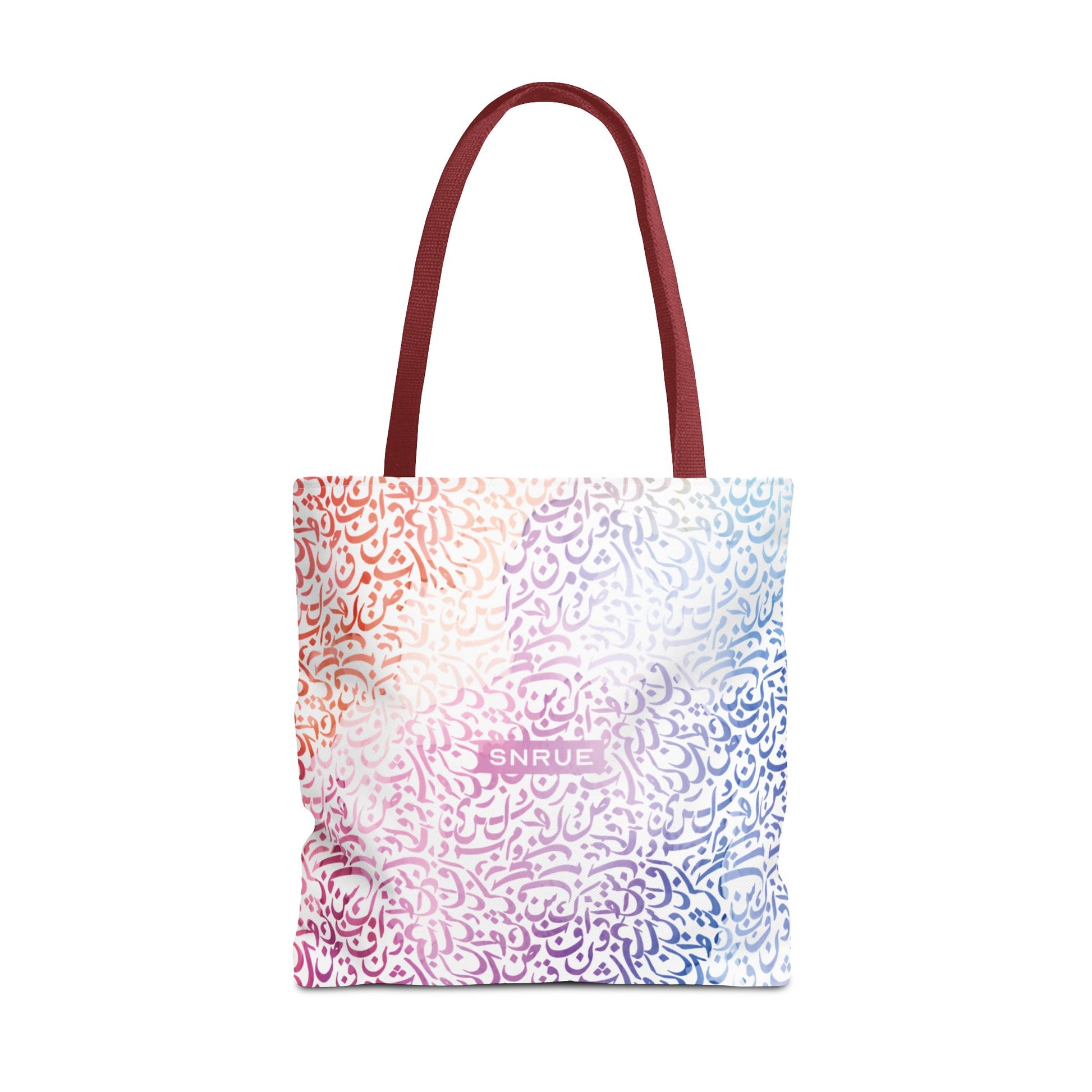 Sac fourre-tout calligraphie pastel par SNRUE® 