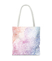 Pastel Calligraphy Tote Bag by SNRUE®