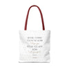 Sac fourre-tout Foi & But - Édition Blanche par SNRUE® 