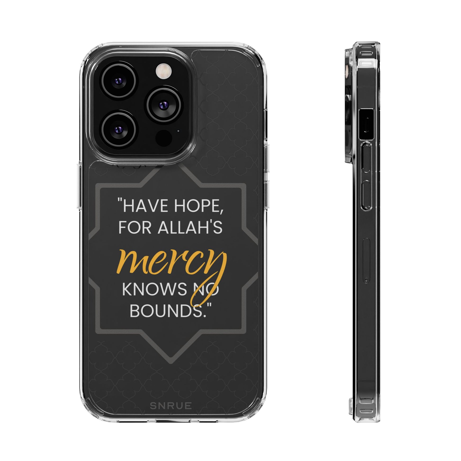 Faith Clear Phone Case von SNRUE® 