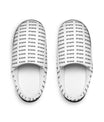 SNRUE® Zapatillas Acogedoras para Interior – Monograma Blanco 