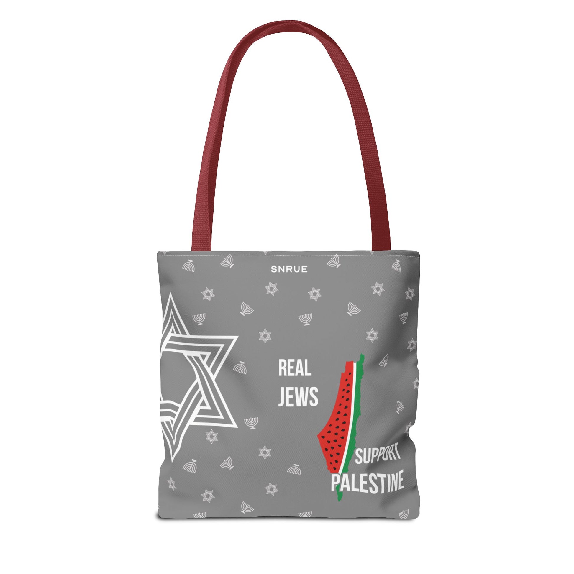 Palestine Solidarity Tote Bag – Gray Edition by SNRUE®