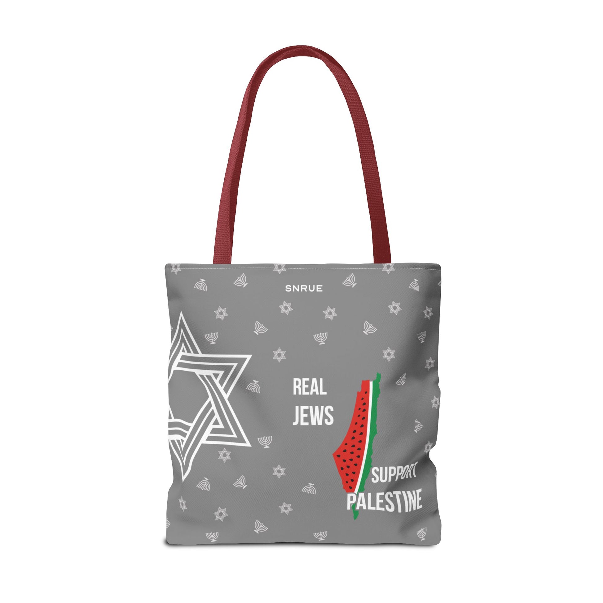 Palestine Solidarity Tote Bag – Gray Edition by SNRUE®