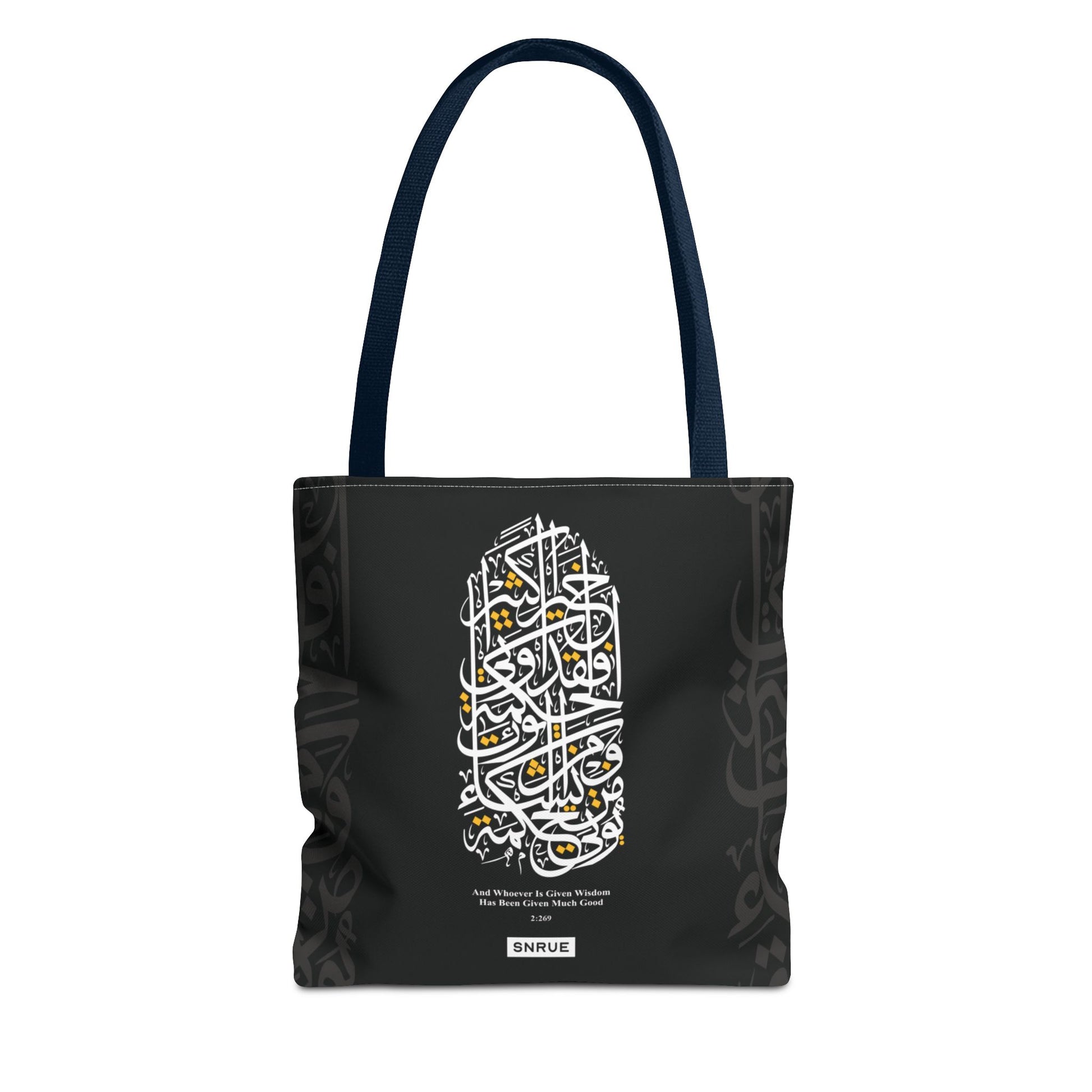 Wisdom Calligraphy Tote Bag by SNRUE®