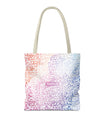 Pastel Calligraphy Tote Bag by SNRUE®