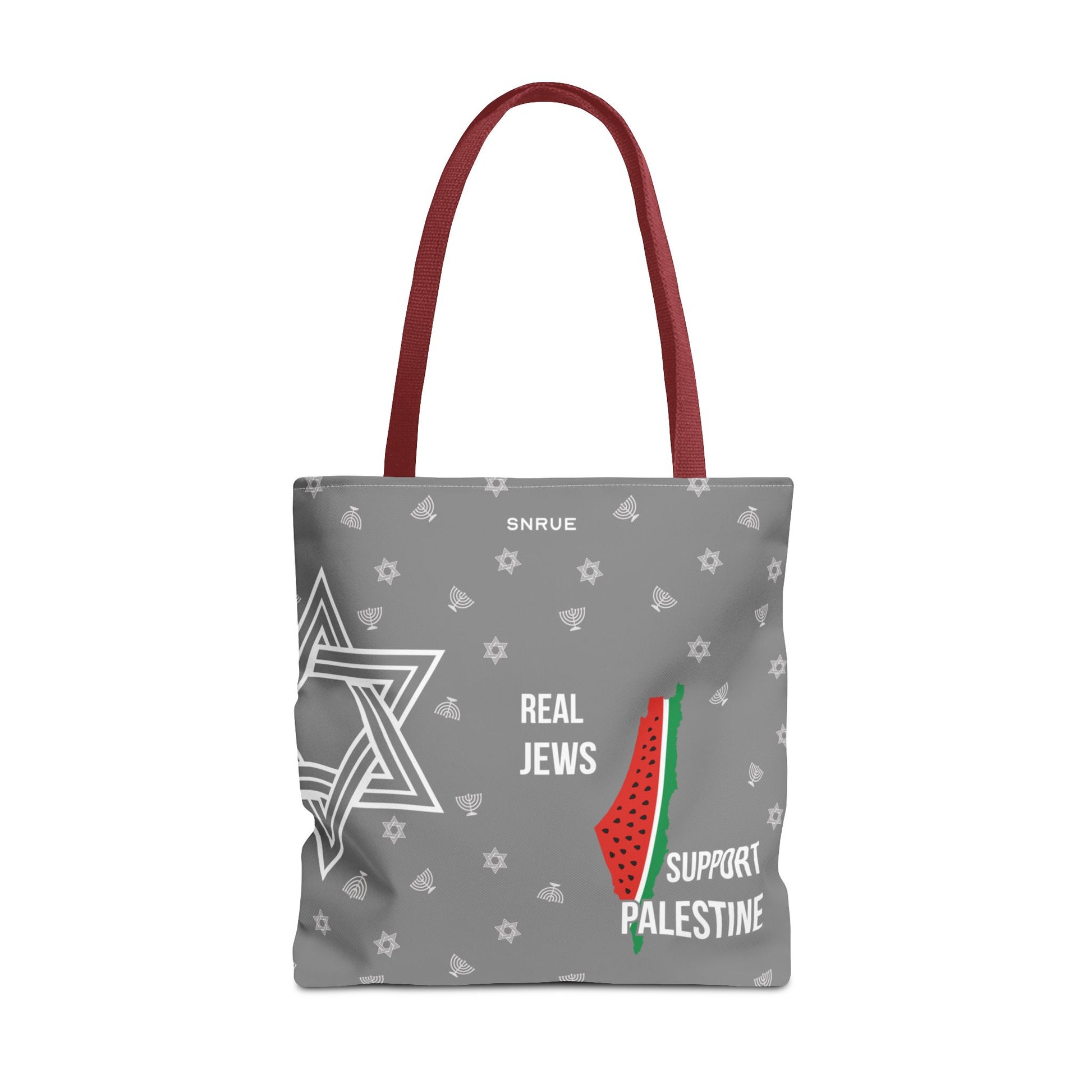 Palestine Solidarity Tote Bag – Gray Edition by SNRUE®