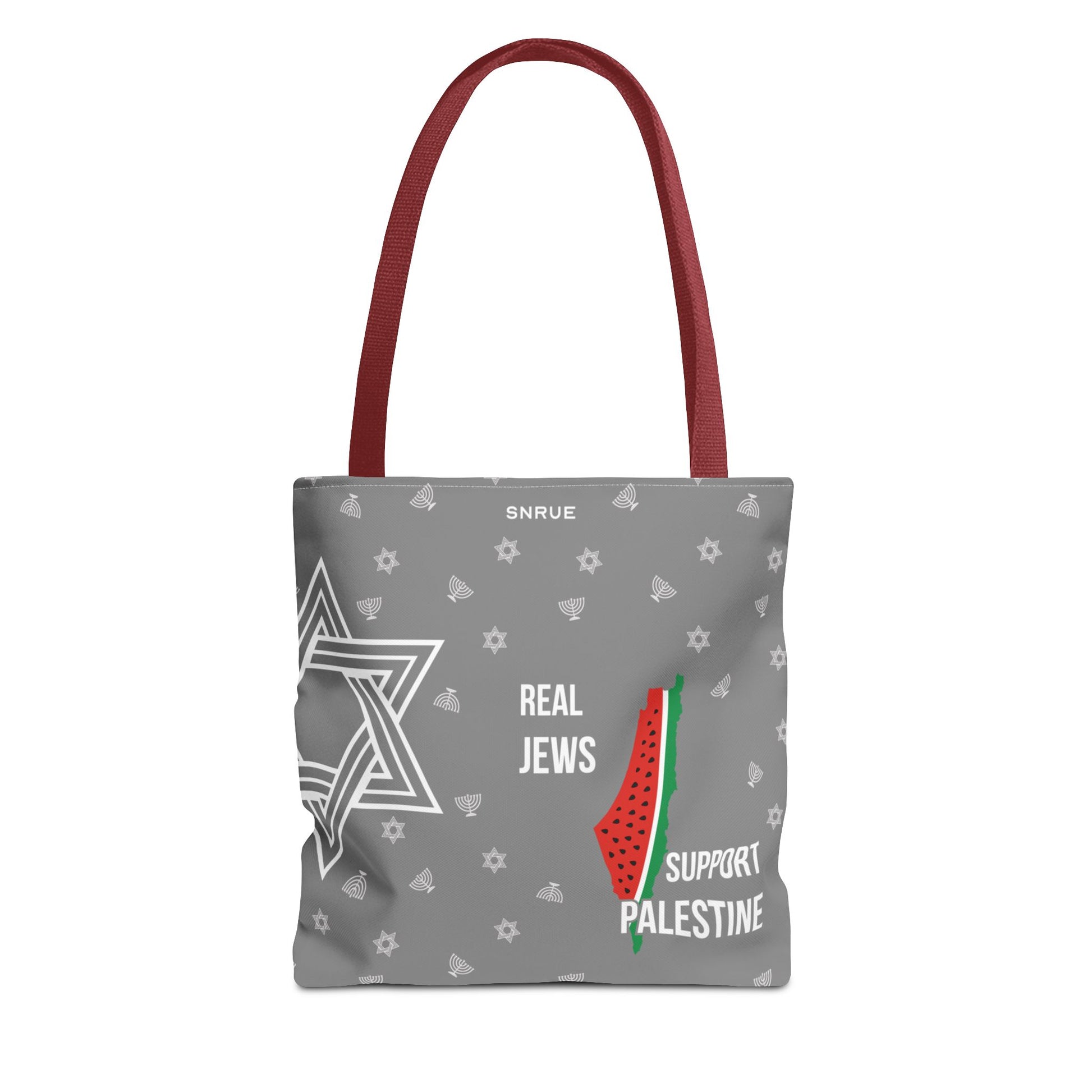 Palestine Solidarity Tote Bag – Gray Edition by SNRUE®