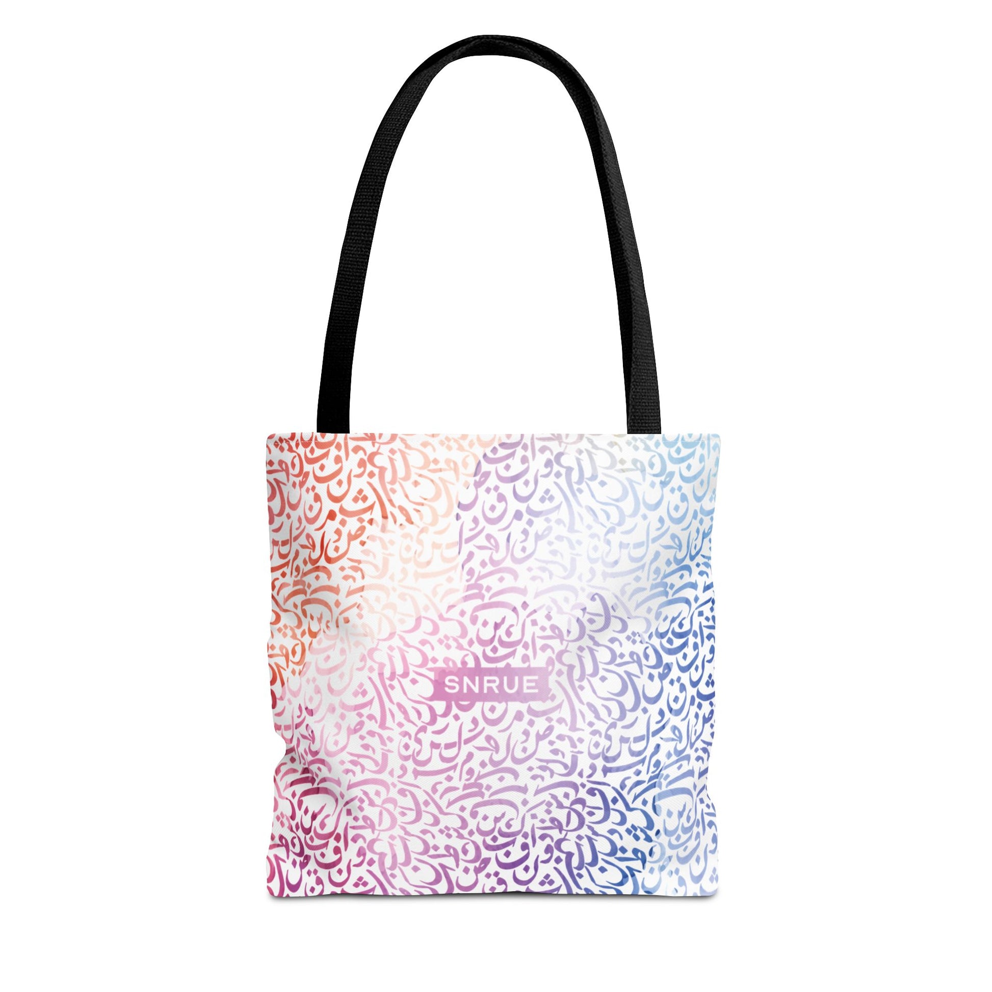 Pastel Calligraphy Tote Bag by SNRUE®