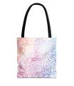 Pastel Calligraphy Tote Bag by SNRUE®