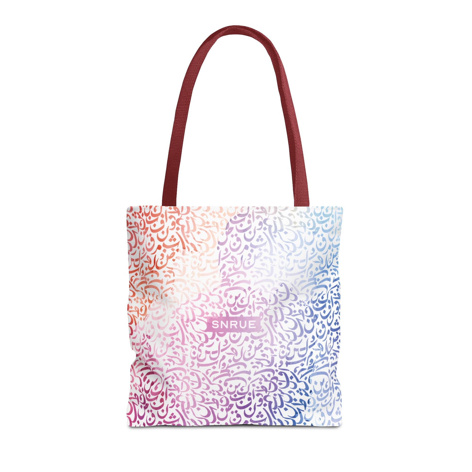 Sac fourre-tout calligraphie pastel par SNRUE® 