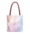 Pastel Calligraphy Tote Bag by SNRUE®