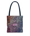 Vibrant Calligraphy Tote Bag by SNRUE®