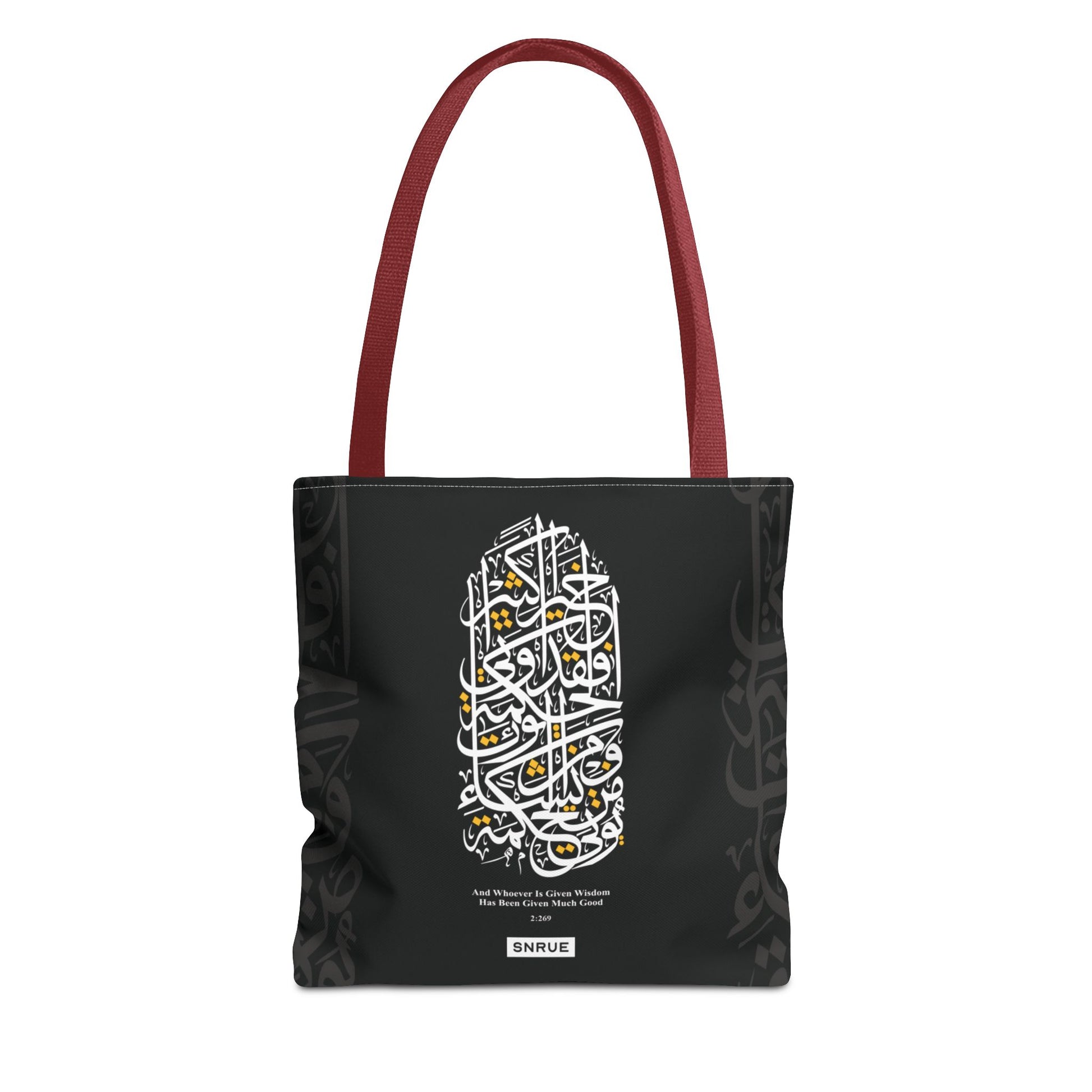 Bolso Tote de Caligrafía Sabiduría por SNRUE® 