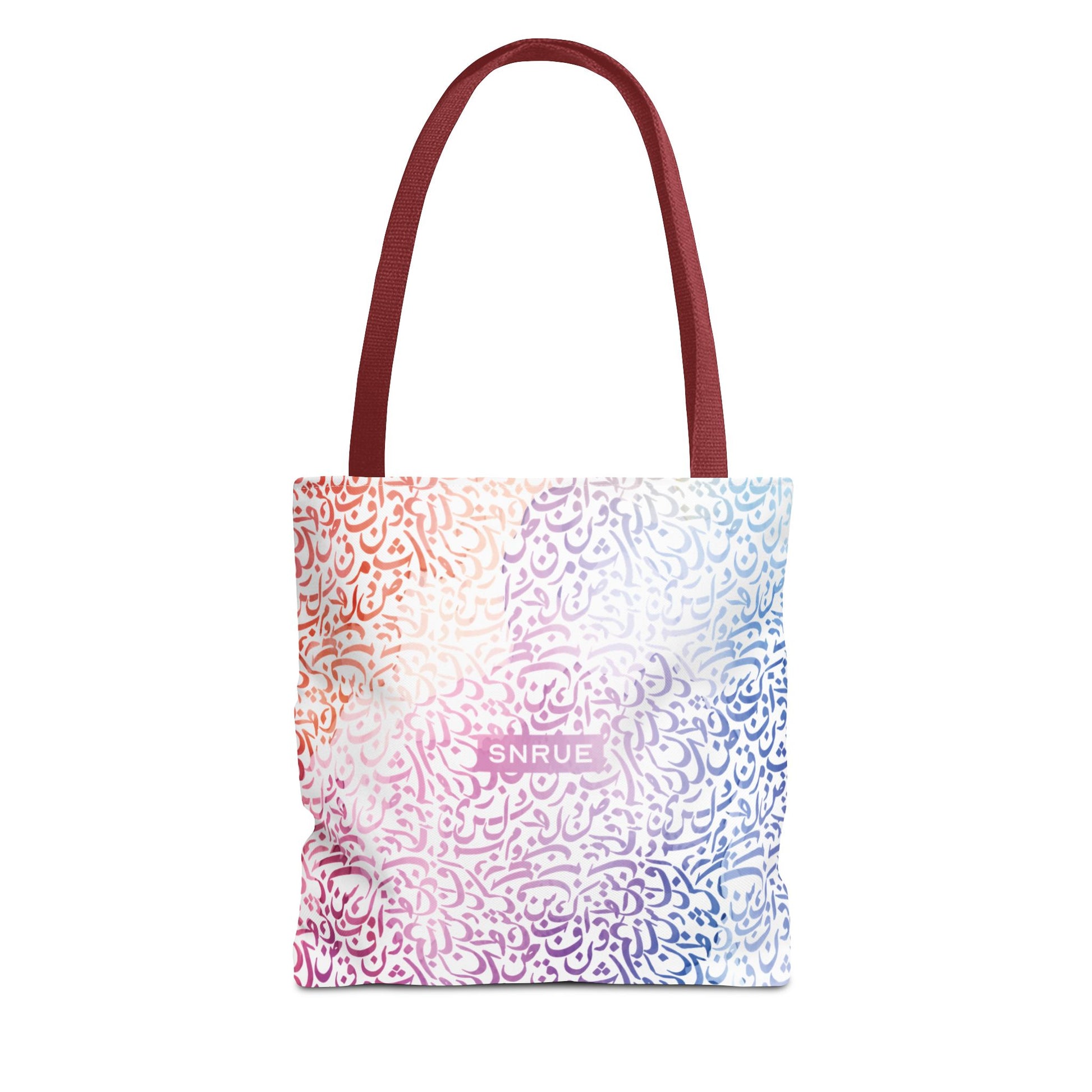 Sac fourre-tout calligraphie pastel par SNRUE® 