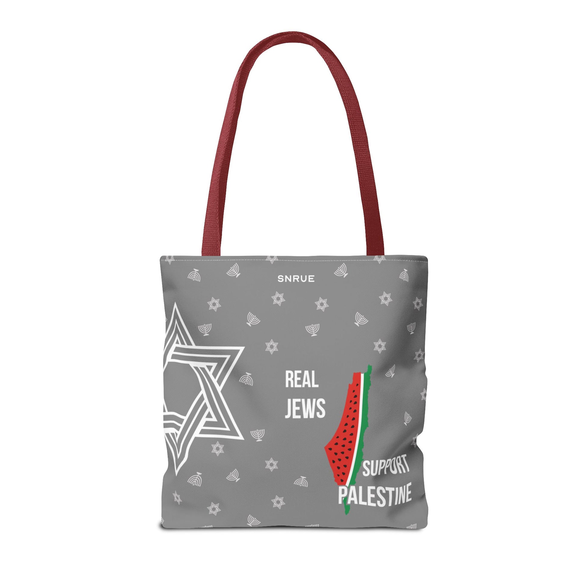 Palestine Solidarity Tote Bag – Gray Edition by SNRUE®