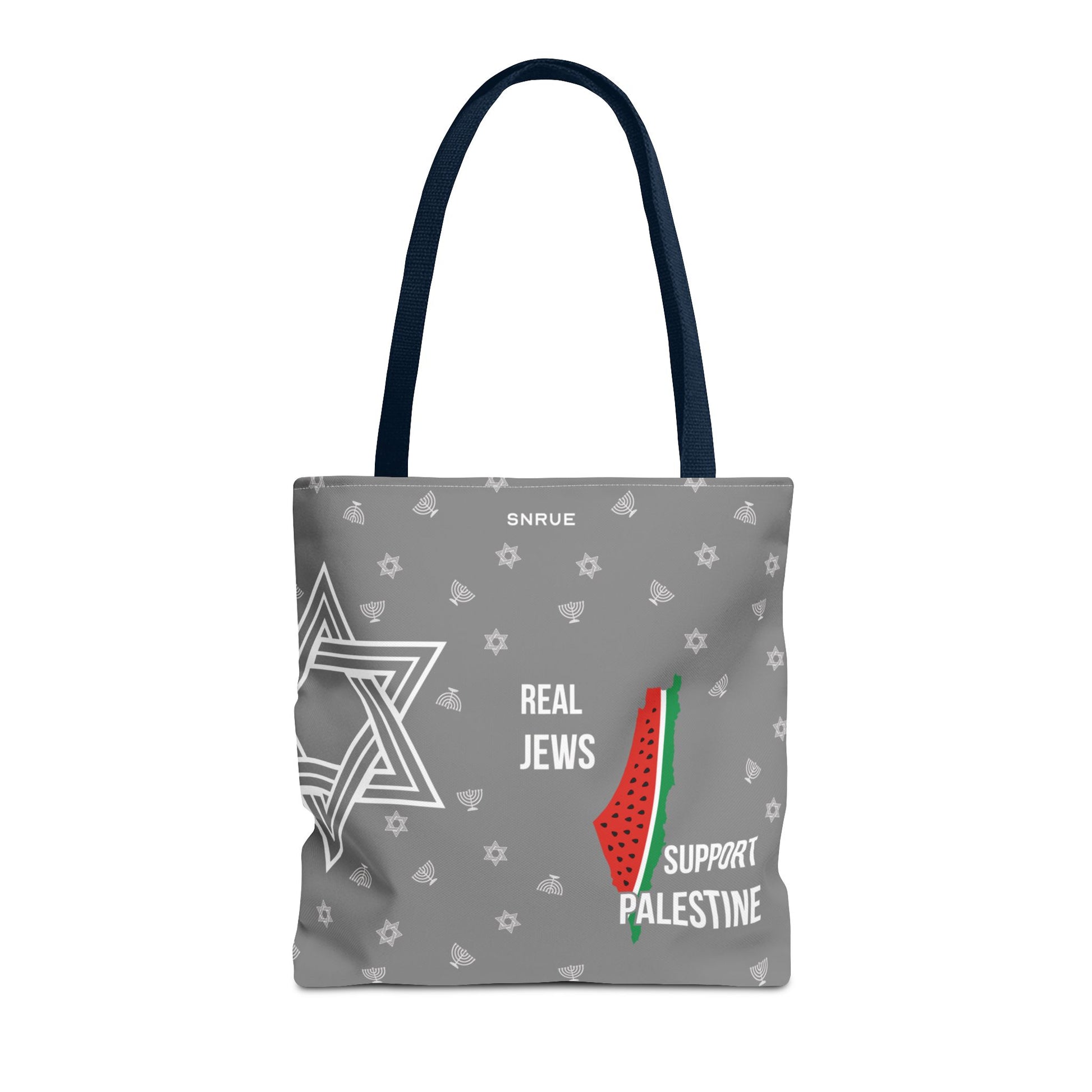 Sac fourre-tout Solidarité Palestine – Édition Grise par SNRUE® 