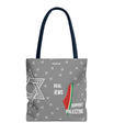 Palestine Solidarity Tote Bag – Gray Edition by SNRUE®