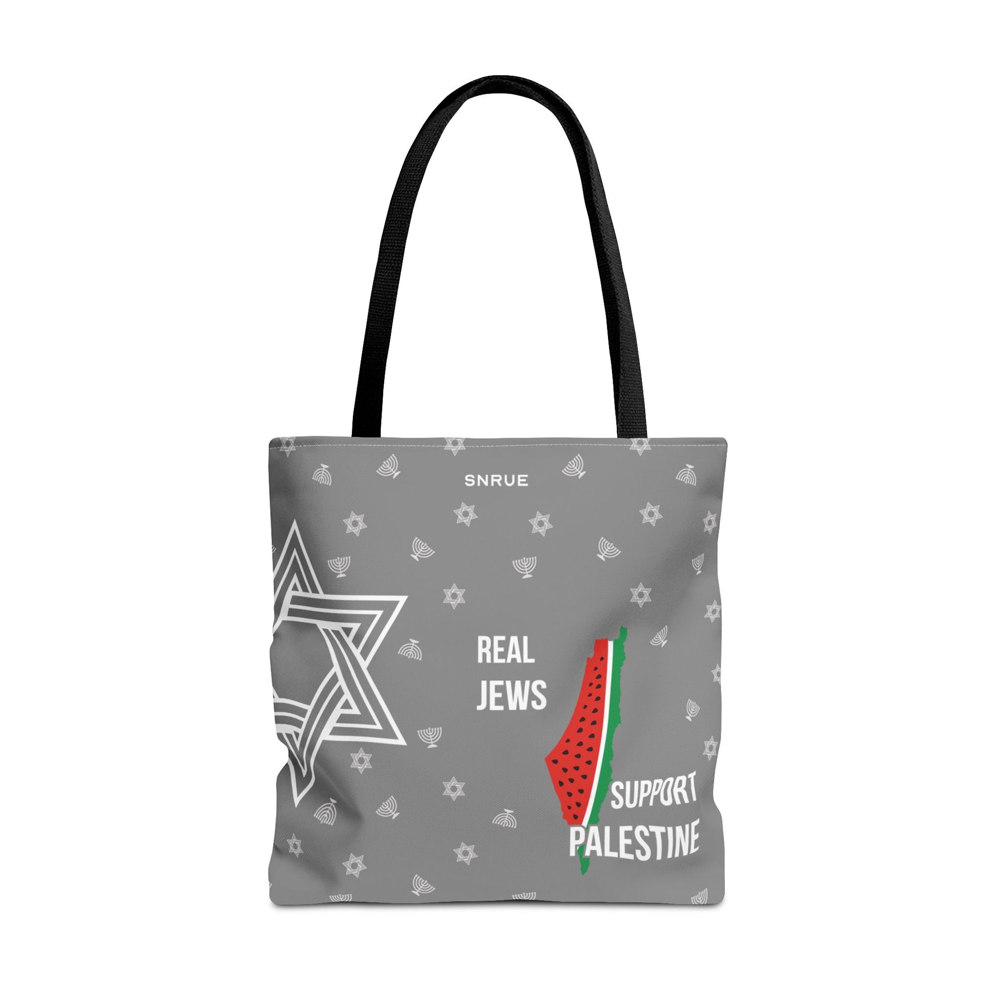 Palestine Solidarity Tote Bag – Gray Edition by SNRUE®