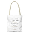 Faith & Purpose Tote Bag - Weiße Edition von SNRUE® 