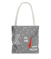 Palestine Solidarity Tote Bag – Gray Edition by SNRUE®