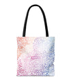 Pastel Calligraphy Tote Bag by SNRUE®