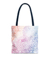 Pastel Calligraphy Tote Bag by SNRUE®