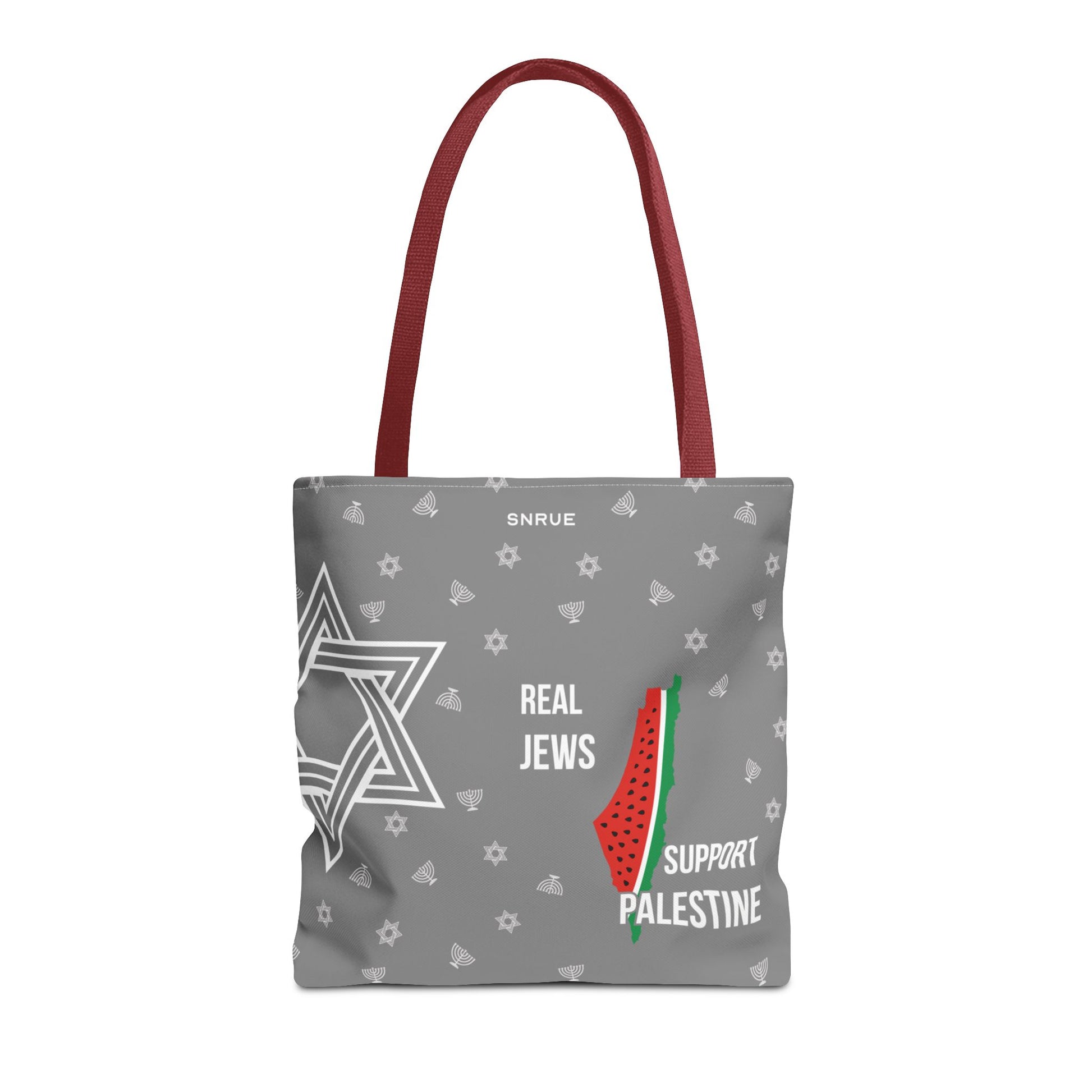 Palestine Solidarity Tote Bag – Gray Edition by SNRUE®