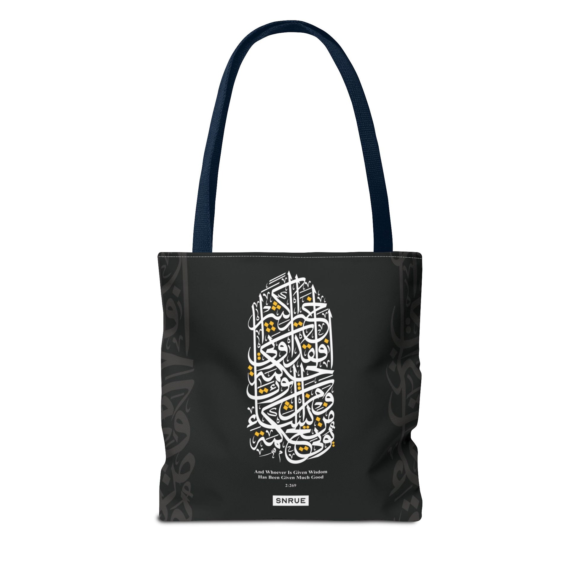 Wisdom Calligraphy Tote Bag by SNRUE®