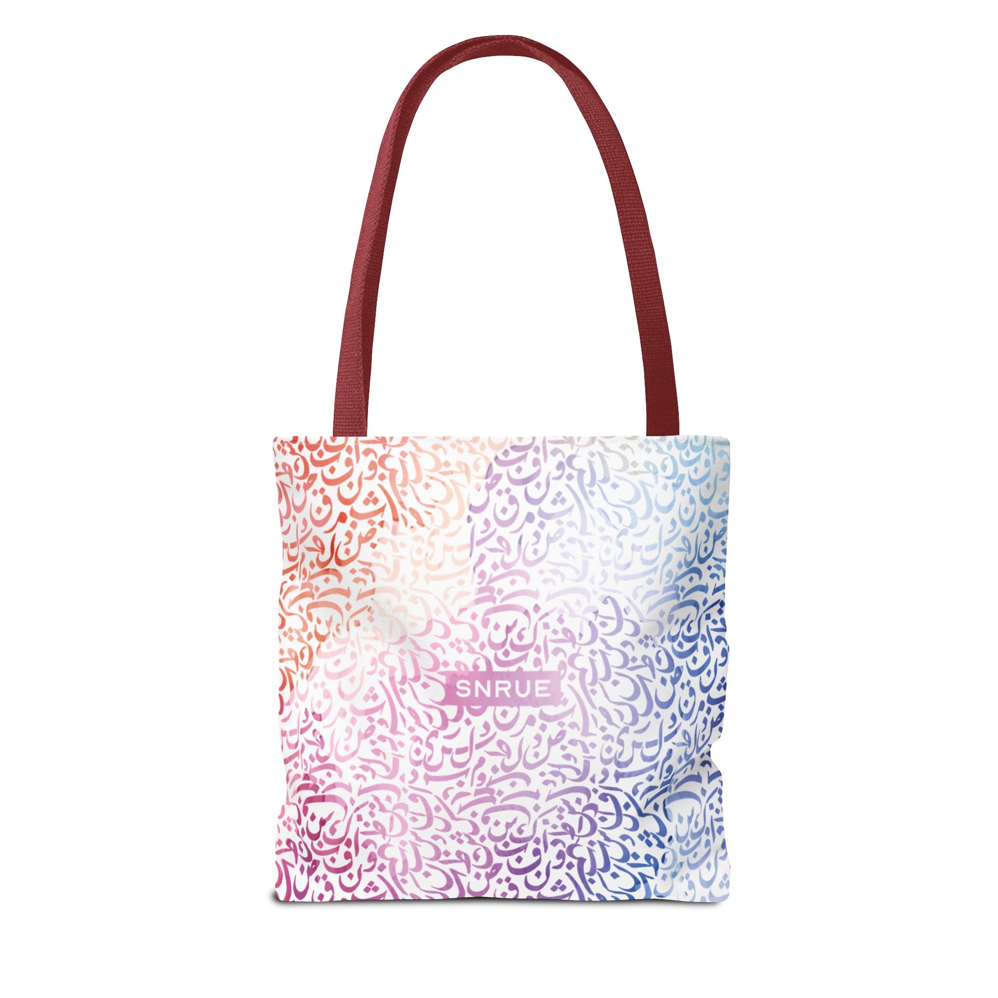 Sac fourre-tout calligraphie pastel par SNRUE® 