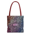 Vibrant Calligraphy Tote Bag by SNRUE®