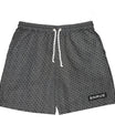 SNRUE® Monogram Lounge Shorts – Black Edition