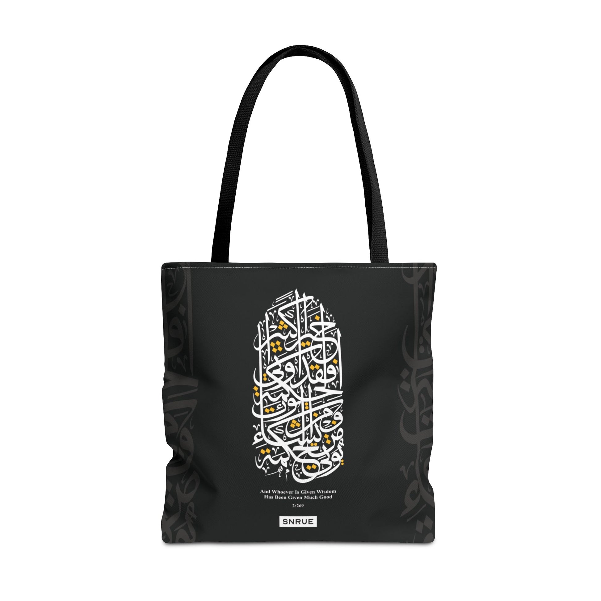 Bolso Tote de Caligrafía Sabiduría por SNRUE® 