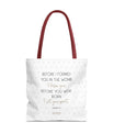 Bolso Tote de Fe y Propósito - Edición Blanca por SNRUE® 