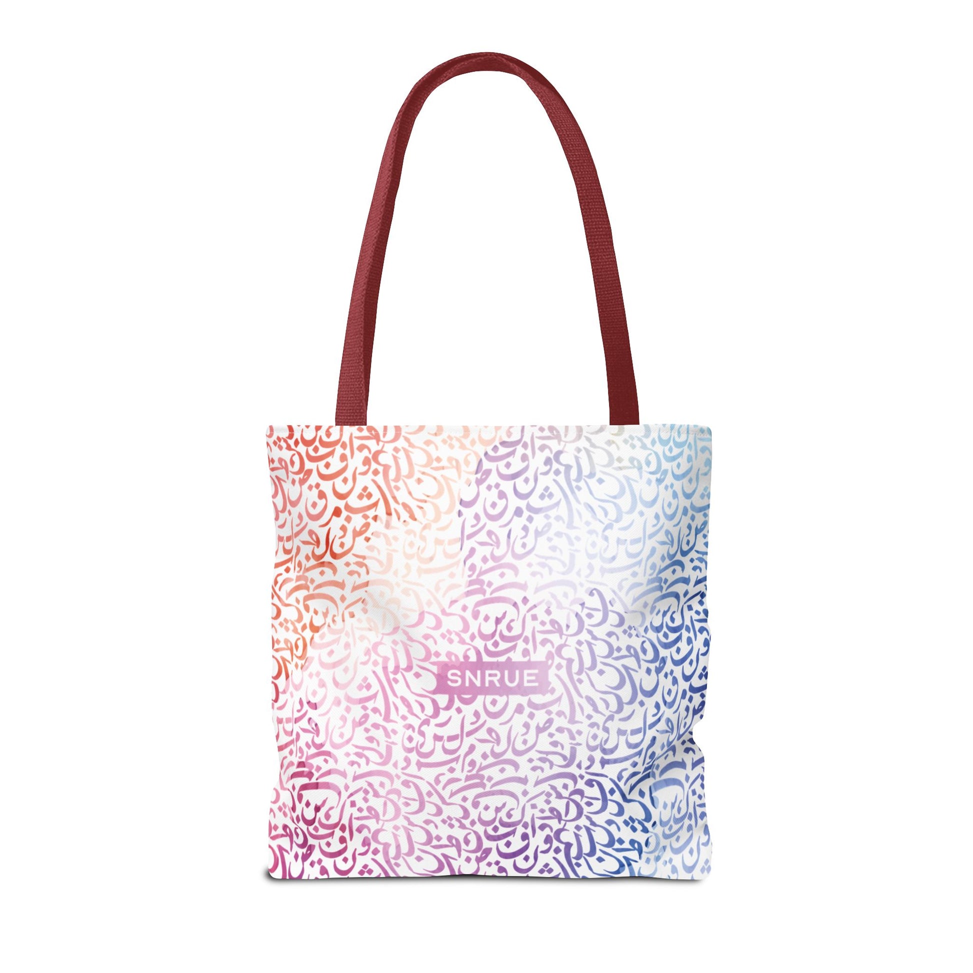 Sac fourre-tout calligraphie pastel par SNRUE® 