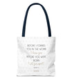 Faith & Purpose Tote Bag - White Edition by SNRUE®