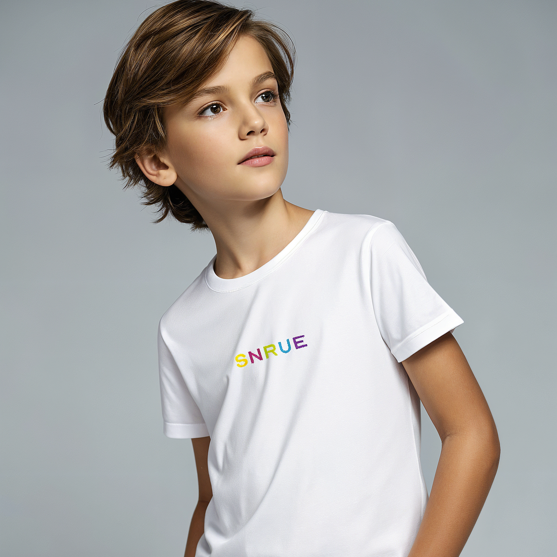 SNRUE® Kids Classic Logo Tee