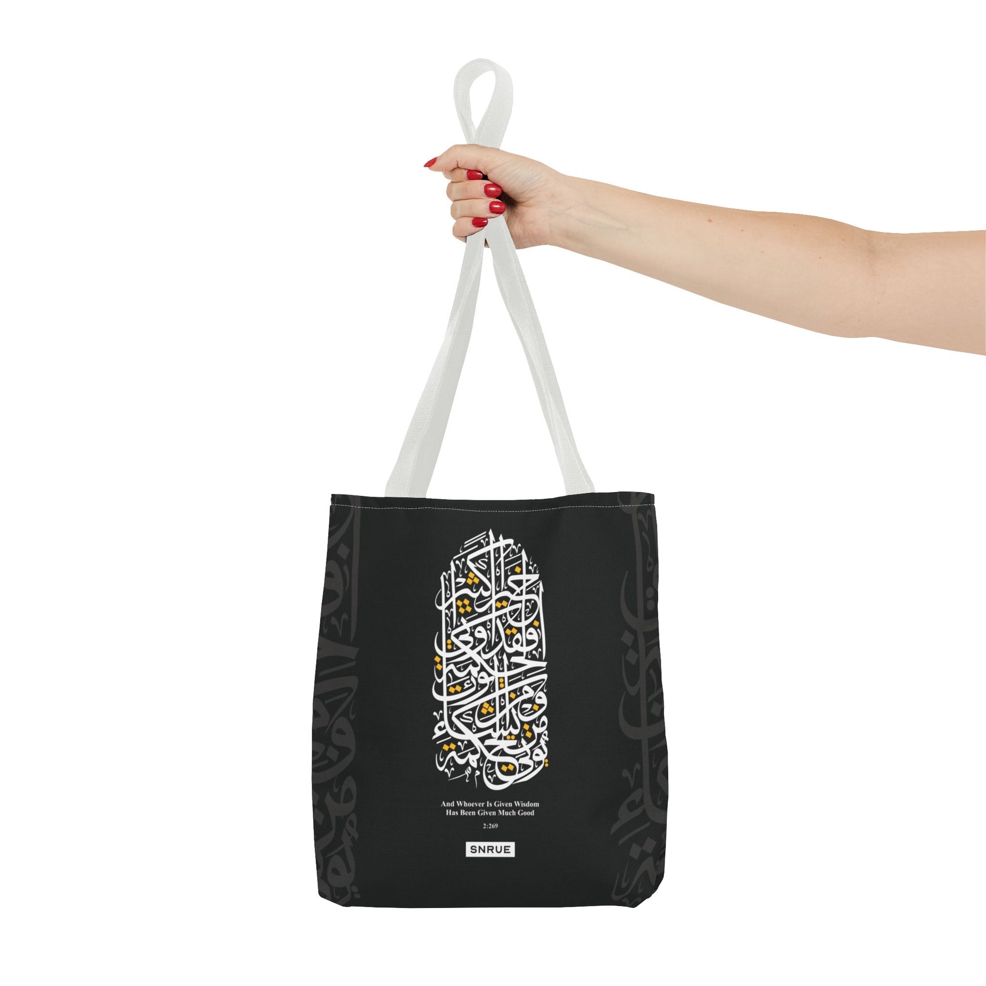 Wisdom Calligraphy Tote Bag by SNRUE®